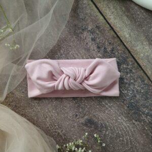 Opaska na głowę z kokardką Candy pink