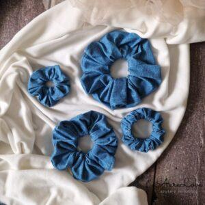 Scrunchie Blue Jeans