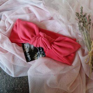 Opaska z kokardką Malina – uroczy i elegancki dodatek w intensywnie malinowym kolorze, idealny na Walentynki.