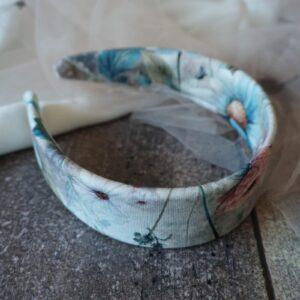 Przepaska klasyczna Dream Wildflowers – elegancka opaska do włosów w kwiatowy wzór.