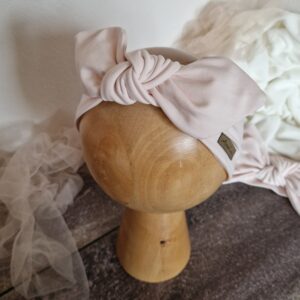 Opaska z kokardką Petal pink