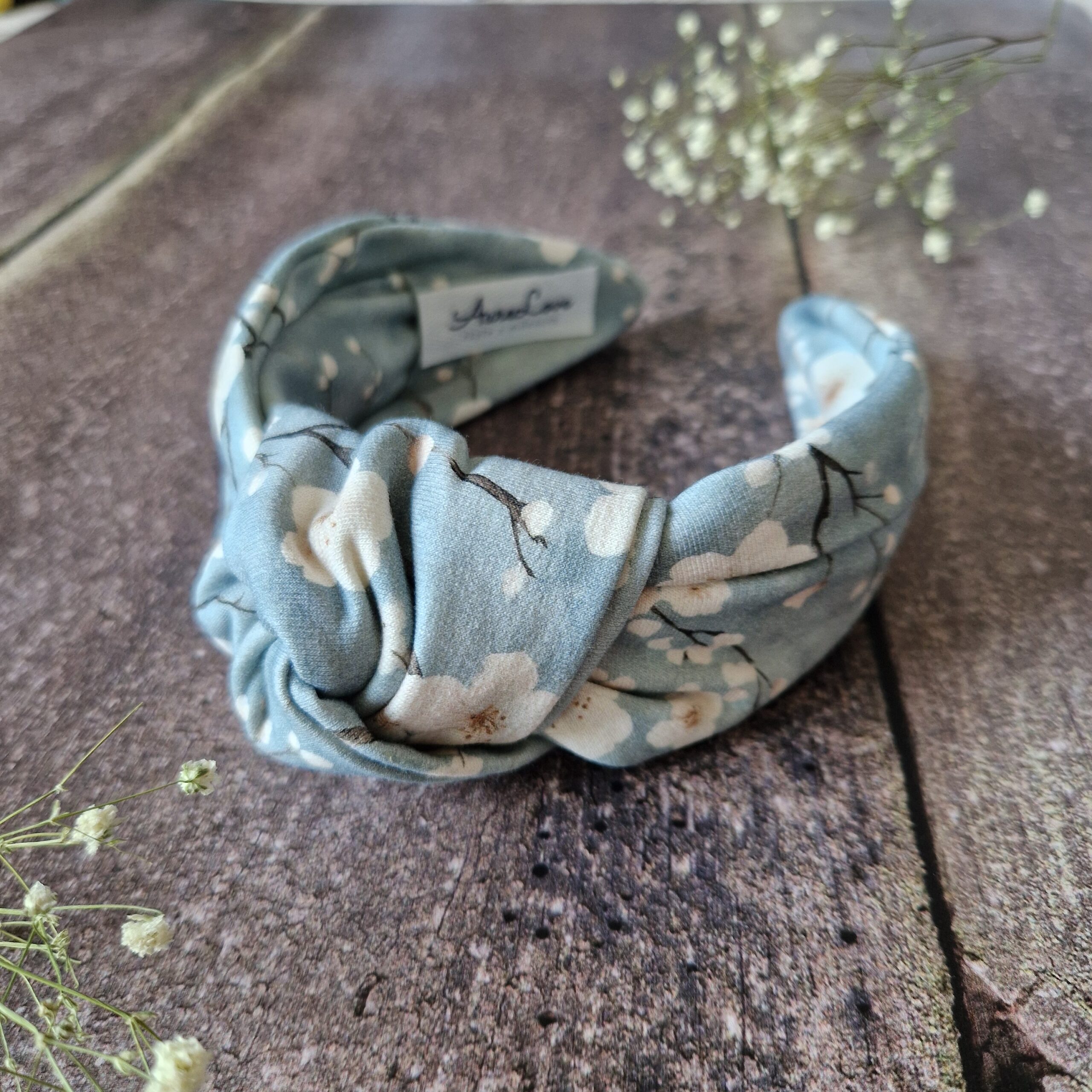 Opaska supeł Sakura blue