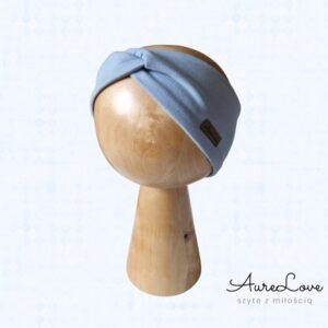 Opaska przeplatana Dusty blue