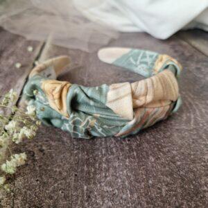 Przepaska marszczona Tropicana Gold, ręcznie szyta w Polsce