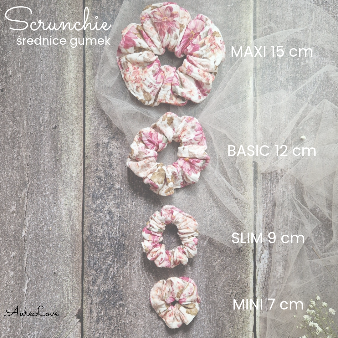 Scrunchie Slim muślin Naomi - obrazek 2