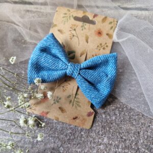 Spinka kokardka Mini Blue jeans