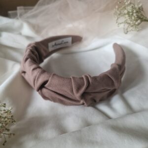 Opaska marszczona Mleczna czekolada