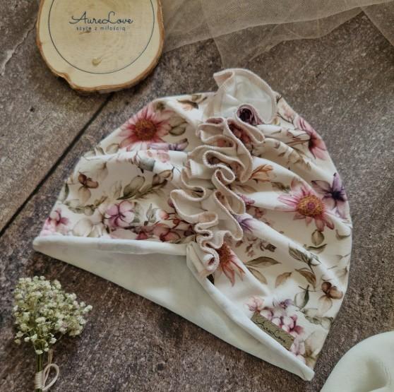 Turban z falbanką Magiczny ogród - obrazek 2