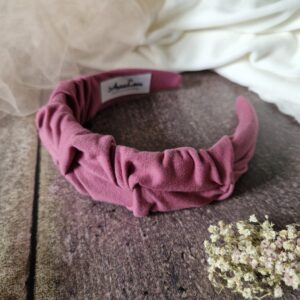 Opaska marszczona Smoke lilac