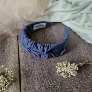 Opaska marszczona Granatowa