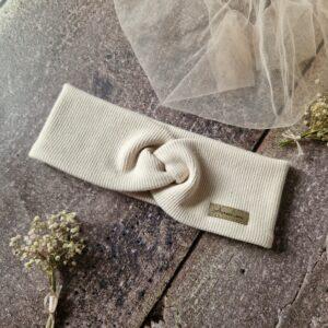 opaska przeplatana prążek w odcieniu Moon, ręcznie szyta