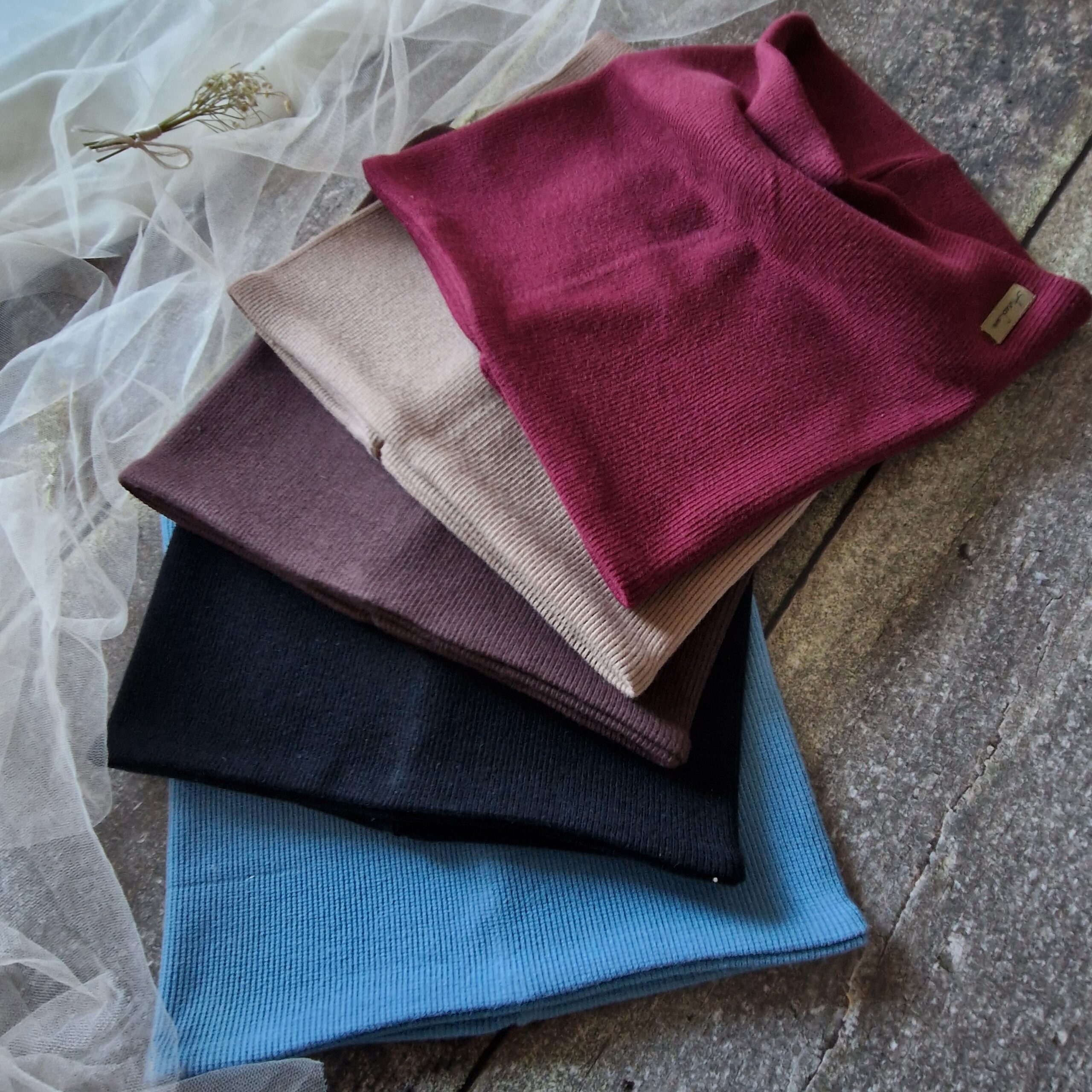 Komin prążek dwuwarstwowy 5 kolorów do wyboru