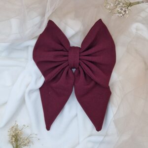 Spinka kokardka Maxi Black cherry