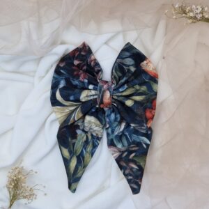 Spinka kokardka Maxi Midnight flowers