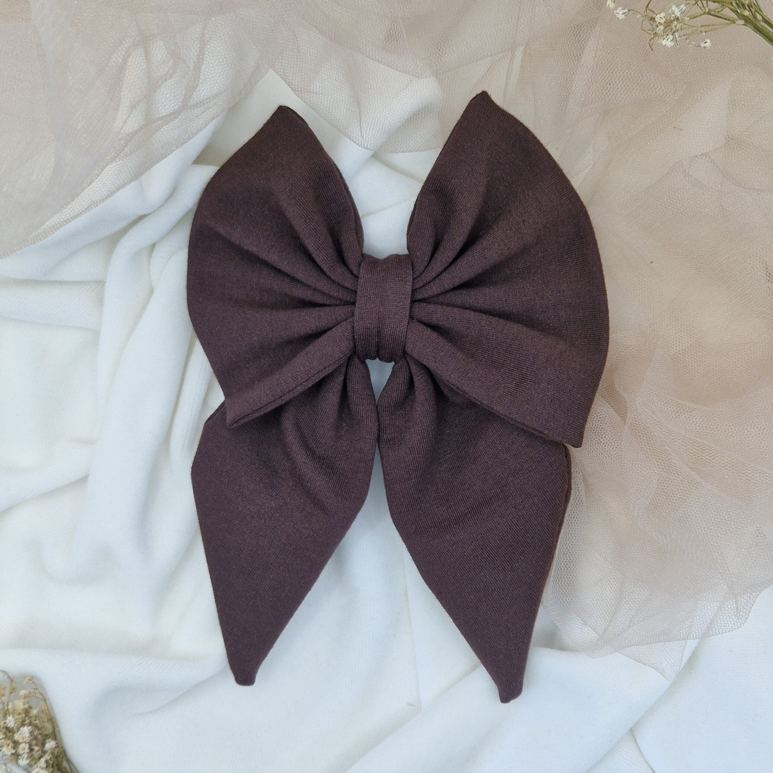 Spinka kokardka Maxi Espresso Brown