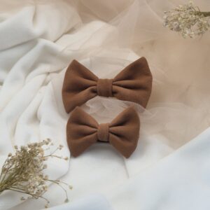 Kokardka klasyczna Karmel