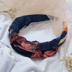 Opaska marszczona Autumn stripes