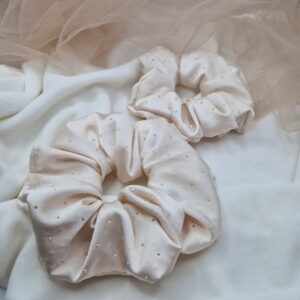 Scrunchie Szampańskie cekiny