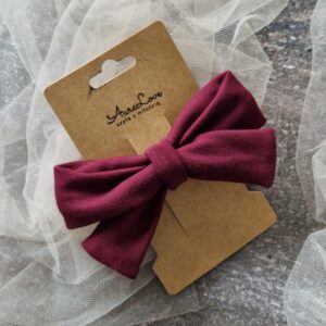 Spinka kokardka Przeplatana Black Cherry