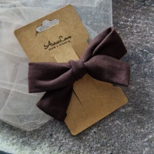 Spinka kokardka Przeplatana Espresso Brown