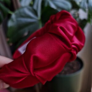 Opaska marszczona Bordo