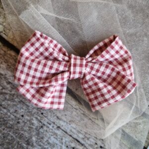 Spinka kokardka Przeplatana szeroka Frużelina