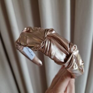 Opaska marszczona Rose gold