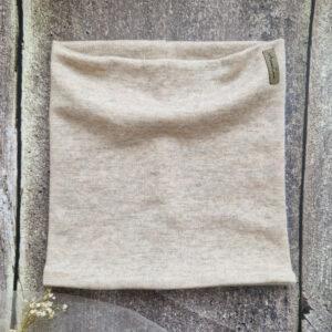 Komin z wełny merino - interlock BEŻ MELANŻ