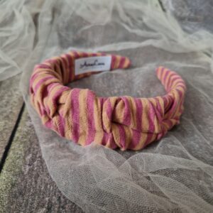 Opaska marszczona Marsala paski