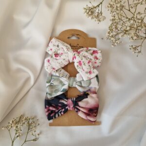 Zestaw spinek 3 szt. kokardka Mini/Przeplatana