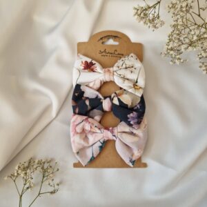 Zestaw spinek 3 szt. kokardka Mini