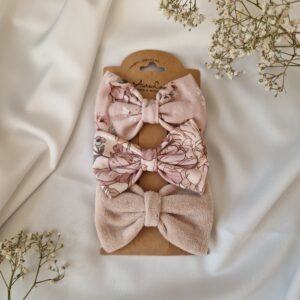 Zestaw spinek 3 szt. kokardka Mini