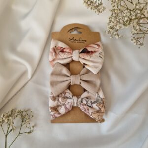 Zestaw spinek 3 szt. kokardka Mini