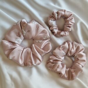Scrunchie satynowa Retro daisy