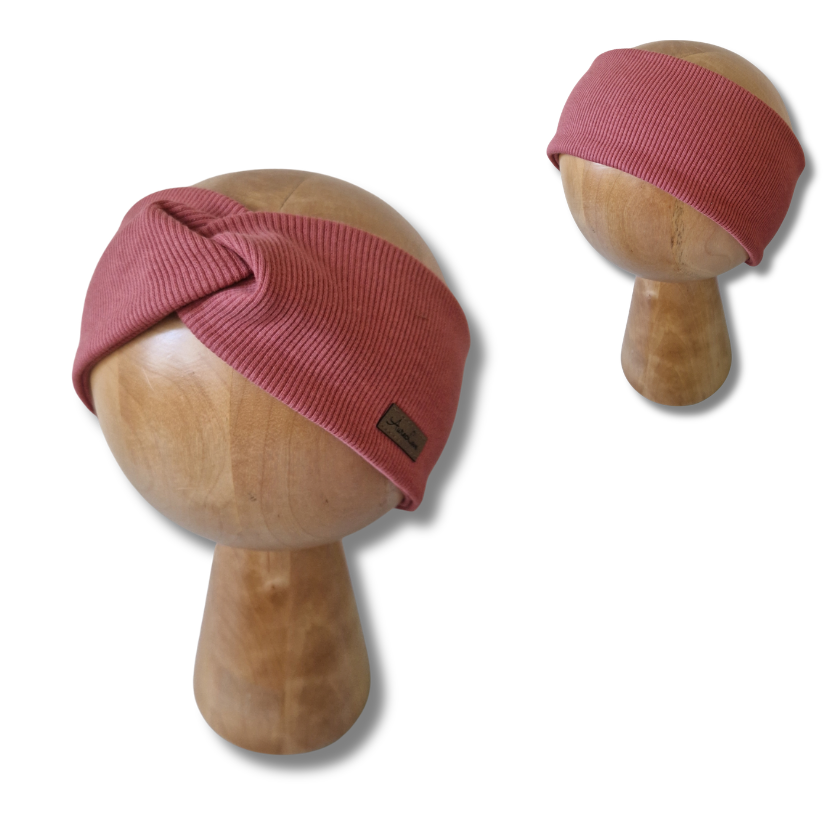 Opaska prążek Dusty cedar